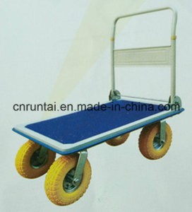 Capacious Heavy Duty Platform Hand Truck with PU Foam Wheel